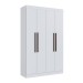 Guarda-Roupa Solteiro Orlando 4 Portas 2 Gavetas Branco - Doripel