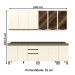 Cozinha Compacta Reflecta 12 Portas 2 Gavetas com Vidro 100% Mdf Duna/Off White - Henn