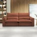 Sofá Retrátil e Reclinável Martinho 230cm Boucle Terracota  - Celflex
