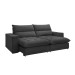 Sofá Retrátil e Reclinável Martinho 230cm Boucle Cinza  - Celflex