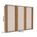 Guarda-Roupa Casal Sevilha 3 Portas 4 Gavetas Flex Freijo/Off White