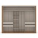 Guarda-Roupa Casal Sevilha 3 Portas 4 Gavetas Flex Freijo/Off White