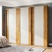 Guarda-Roupa Casal Sevilha 3 Portas 4 Gavetas Flex Freijo/Off White