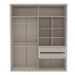 Guarda-Roupa Casal Sevilha 4 Portas 2 Gavetas Branco - Politorno