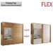 Guarda-Roupa Casal Coimbra 2 Portas 6 Gavetas Flex 40230563 Freijo/Off White - Politorno