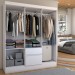 Guarda-Roupa Casal Sena Slim 6 Portas 2 Gavetas Branco - Panorama Móveis