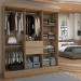 Guarda-Roupa Solteiro Leal Slim 8 Portas 2 Gavetas Amêndola Touch - Panorama Móveis