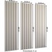Painel para TV 100% Mdf Ripado Decoração 134 Cm Off White - Panorama Móveis