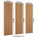 Painel para TV 100% Mdf Ripado Decoração 134 Cm Freijó - Panorama Móveis
