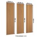 Painel para TV 100% Mdf Ripado Decoração 250 Cm Freijó - Panorama Móveis