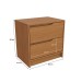 Mesa de Cabeceira 2 Gavetas R261 Canela - Kappesberg