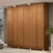 Guarda-Roupa Casal 6 Portas 3 Gavetas Cb02r583 Canela - Kappesberg