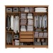 Guarda-Roupa Casal 6 Portas 3 Gavetas com Espelho Cb01r Canela - Kappesberg