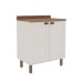 Armário Multiuso Acquaflex 2 Portas Small Branco/Fosco - Genialflex