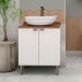 Armário Multiuso Acquaflex 2 Portas Small Branco/Fosco - Genialflex