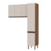 Armário Multiuso Acquaflex 2 Peças Washhouse Ebano/Off White - Genialflex