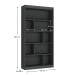 Estante para Livros 93 Cm Grafite Ho-2907 - Hecol Móveis