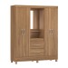 Guarda-Roupa Capelinha Lord 4 Portas Amêndola Touch - Demóbile
