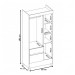 Guarda-Roupa Wind 3 Portas ébano Touch - Demóbile