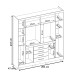Guarda-Roupa Casal New Realce 8 Portas 3 Gavetas Amêndola/Off-White Demóbile