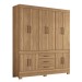 Guarda-Roupa Casal New Murano 10 Portas 3 Gavetas Amêndola/Touch - Demóbile