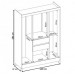 Guarda-Roupa Casal Ecom Ii 6 Portas Branco/Rosa/Branco - Demóbile
