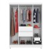 Guarda-Roupa Casal Ecom Ii 6 Portas Branco/Rosa/Branco - Demóbile
