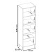 Paneleiro Firenze Duplo Forno 4 Portas Amêndola/Branco - Demóbile