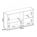 Armário Aéreo Cozinha Firenze 120cm 2 Portas Amêndola/Branco - Demóbile