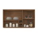 Armário Aéreo Cozinha Firenze 120cm 2 Portas Amêndola/Branco - Demóbile
