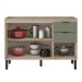Balcão de Cozinha para Pia 120cm Firenze Avena/Menta - Demóbile