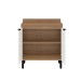 Balcão de Cozinha 80cm Firenze 2 Portas Amêndola/Branco - Demóbile
