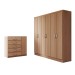 Guarda-Roupa Casal Aurora 6 Portas 2 Gavetas com Cômoda 1 Portas 5 Gavetas Demolição - Panorama Móveis