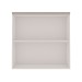 Armário Aéreo Cozinha 80cm Iluminata 100% Mdf 2 Portas Branco/Fendi - Genialflex