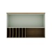 Armáreo Aéreo Cozinha 120cm Mini Boreal 100% Mdf 1 Porta Basculante Vidro Mint - Genialflex