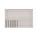 Armáreo Aéreo Cozinha 120cm Mini Boreal 100% Mdf 1 Porta Basculante Vidro Branco/Fendi - Genialflex