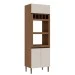 Torre Quente 1300 3 Portas Ebano Fosco/Off White Fosco - Genialflex