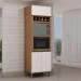 Torre Quente 1300 3 Portas Ebano Fosco/Off White Fosco - Genialflex