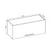 Armário Aéreo de Cozinha Conecta 1 Porta Basculante Ebano Fosco/Fendi - Genialflex
