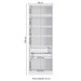 Modulo Guarda-Roupa Adapt 2 Gavetas Branco - Kappesberg