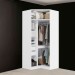 Guarda-Roupa Solteiro Modular Adapt 2 Gavetas 5 Prateleiras Branco - Kappesberg