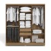 Guarda-Roupa Casal E530 6 Portas 2 Gavetas Nogueira - Kappesberg