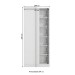 Guarda-Roupa Solteiro Modulado N530 1 Porta Branco/Macadâmia - Kappesberg