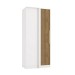 Guarda-Roupa Solteiro Modulado N530 1 Porta Branco/Nogueira - Kappesberg