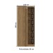 Guarda-Roupa Solteiro Modulado N530 1 Porta Nogueira/Macadâmia - Kappesberg