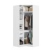Guarda-Roupa Solteiro Modulado N531 2 Portas 2 Gavetas Branco - Kappesberg