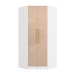 Guarda-Roupa Solteiro Modulado N531 2 Portas 2 Gavetas Branco/Macadâmia - Kappesberg
