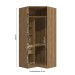 Guarda-Roupa Solteiro Modulado N531 2 Portas 2 Gavetas Nogueira - Kappesberg