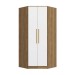 Guarda-Roupa Solteiro Modulado N531 2 Portas 2 Gavetas Nogueira/Branco - Kappesberg