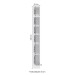 Guarda-Roupa Solteiro Modulado N532 1 Porta Branco/Macadâmia - Kappesberg